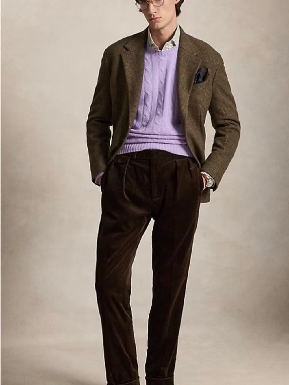 Polo Ralph Lauren Pleated Corduroy Pants size 32x32
